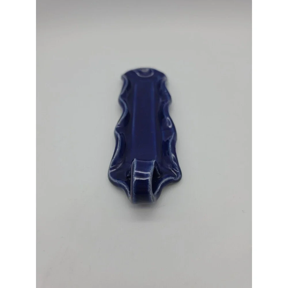 Studio Pottery Butter Dish Tom Jones Fairhope Alabama Cobalt Blue